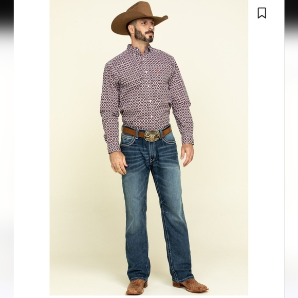 Ariat Men's M4 Coltrane Durango Low Rise Fashion Bootcut Jeans Size 36x34 - Picture 6 of 13